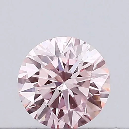 0.09ct Round Lab Grown Diamond (Colour Fancy Pink, Clarity VS2, Cut VG, IGI Certified)