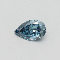 0.20ct Pear Lab Grown Diamond (Colour Fancy Vivid Blue, Clarity VS1, IGI Certified)