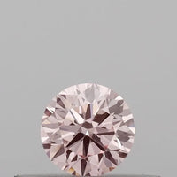 0.21ct Round Lab Grown Diamond (Colour Fancy Intense Pink, Clarity VS1, Cut EX, IGI Certified)