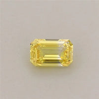 0.22ct Emerald Lab Grown Diamond (Colour Fancy Vivid Yellow, Clarity IF, IGI Certified)