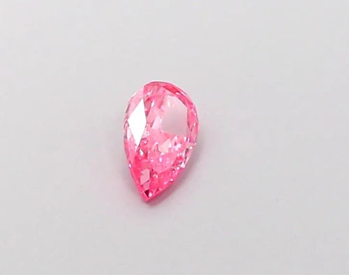 0.24ct Pear Lab Grown Diamond (Colour Fancy Vivid Pink, Clarity VVS2, IGI Certified)