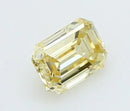 0.25ct Emerald Lab Grown Diamond (Colour Fancy Yellow, Clarity VS1, IGI Certified)