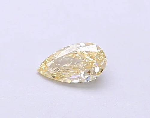 0.25ct Pear Lab Grown Diamond (Colour Fancy Light Yellow, Clarity SI1, IGI Certified)