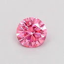 0.26ct Round Lab Grown Diamond (Colour Fancy Vivid Pink, Clarity VS1, Cut ID, IGI Certified)