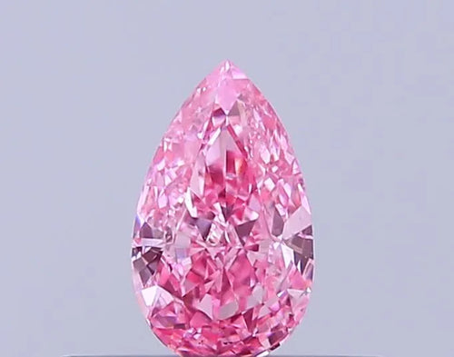 0.27ct Pear Lab Grown Diamond (Colour Fancy Vivid Pink, Clarity VS2, IGI Certified)