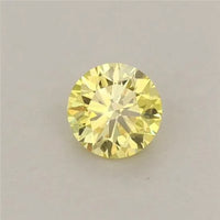 0.29ct Round Lab Grown Diamond (Colour Fancy Vivid Yellow, Clarity VS1, Cut EX, IGI Certified)