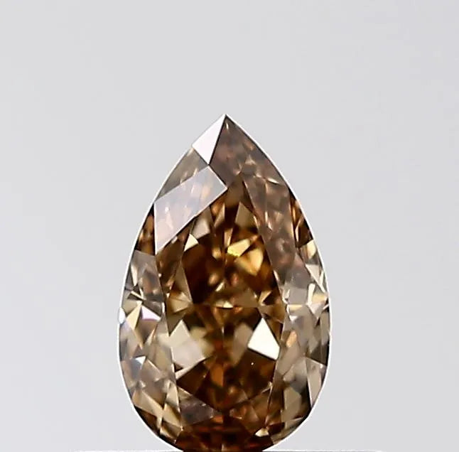 0.31ct Pear Natural Diamond (Colour Brown, Clarity VVS2, Cut VG, IGI Certified)