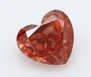 0.33ct Heart Lab Grown Diamond (Colour Fancy Vivid Brown Pink, Clarity SI1, IGI Certified)