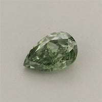 0.34ct Pear Lab Grown Diamond (Colour Fancy Vivid Green, Clarity VS1, IGI Certified)