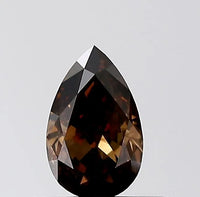 0.34ct Pear Natural Diamond (Colour Brown, Clarity VS1, Cut VG, IGI Certified)