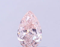0.36ct Pear Lab Grown Diamond (Colour Light Brownish Pink, Clarity VVS2, IGI Certified)