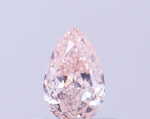 0.36ct Pear Lab Grown Diamond (Colour Light Brownish Pink, Clarity VVS2, IGI Certified)