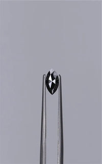 0.40ct Marquise Natural Diamond (Colour Fancy Black, Clarity VVS2, Cut EX, GIA Certified)