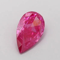 0.41ct Pear Lab Grown Diamond (Colour Fancy Vivid Pink, Clarity VS2, IGI Certified)