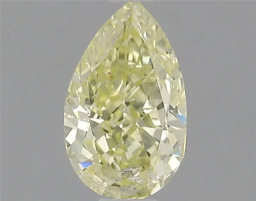 0.42ct Pear Natural Diamond (Colour Fancy Light Yellow, Clarity I2, GIA Certified)