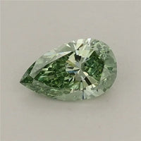0.43ct Pear Lab Grown Diamond (Colour Fancy Vivid Green, Clarity VS1, IGI Certified)