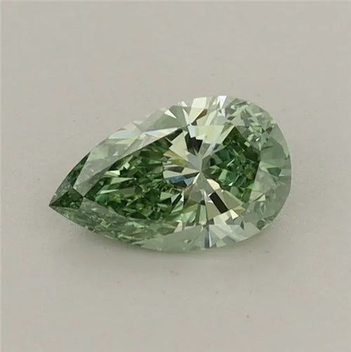 0.43ct Pear Lab Grown Diamond (Colour Fancy Vivid Green, Clarity VS1, IGI Certified)