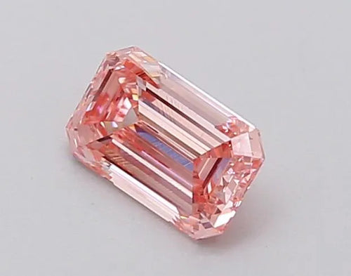 0.47ct Emerald Lab Grown Diamond (Colour Fancy Intense Pink, Clarity VS1, IGI Certified)