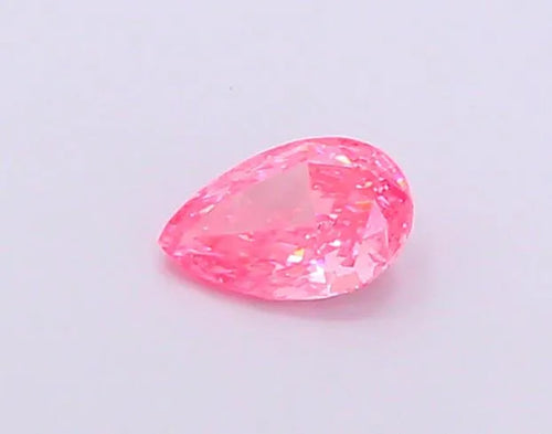0.50ct Pear Lab Grown Diamond (Colour Fancy Vivid Pink, Clarity VS1, IGI Certified)