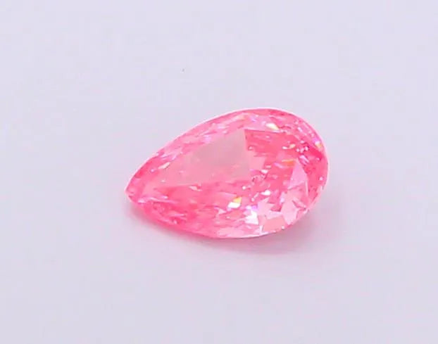 0.50ct Pear Lab Grown Diamond (Colour Fancy Vivid Pink, Clarity VS1, IGI Certified)