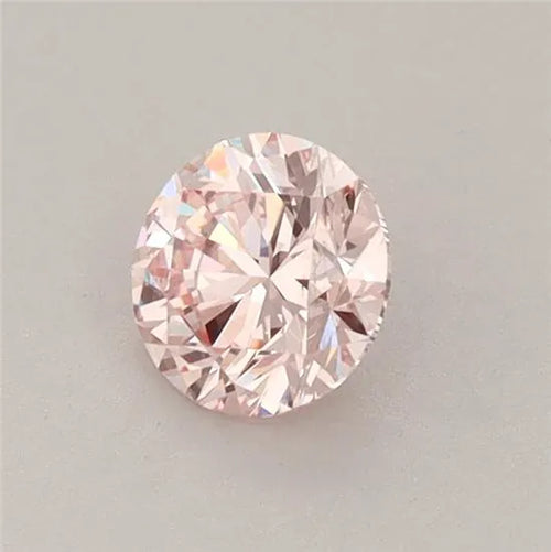 0.50ct Round Lab Grown Diamond (Colour Fancy Pink, Clarity VS2, Cut EX, IGI Certified)