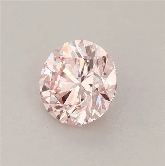 0.50ct Round Lab Grown Diamond (Colour Fancy Pink, Clarity VS2, Cut EX, IGI Certified)