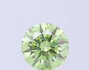 0.50ct Round Lab Grown Diamond (Colour Fancy Vivid Green, Clarity VVS2, Cut ID, IGI Certified)