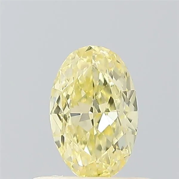 0.51ct Oval Lab Grown Diamond (Colour Fancy Yellow, Clarity VVS2, IGI Certified)