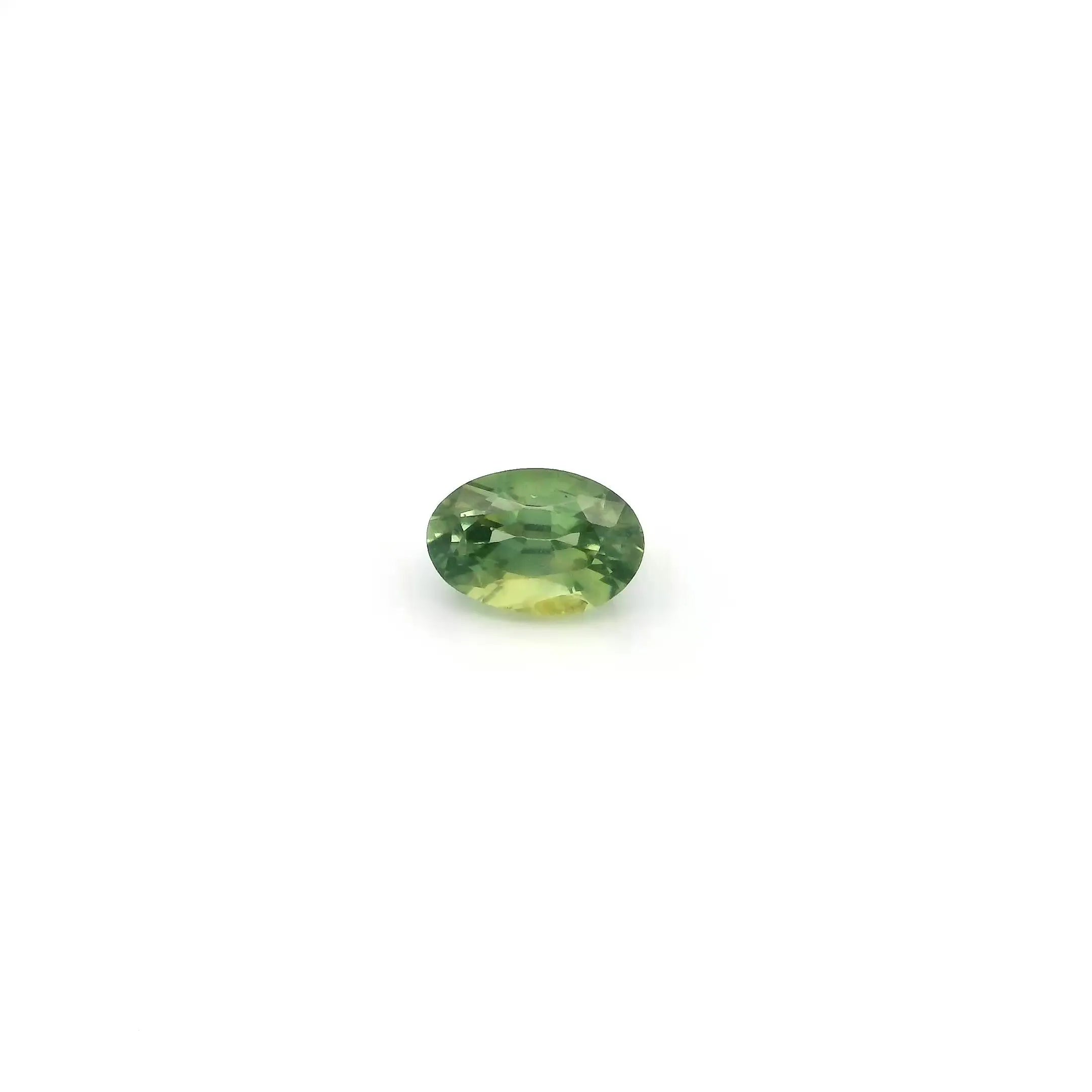 0.52ct Oval Natural Sapphire (Colour Green, Clarity Eye Clean, Cut Faceted)