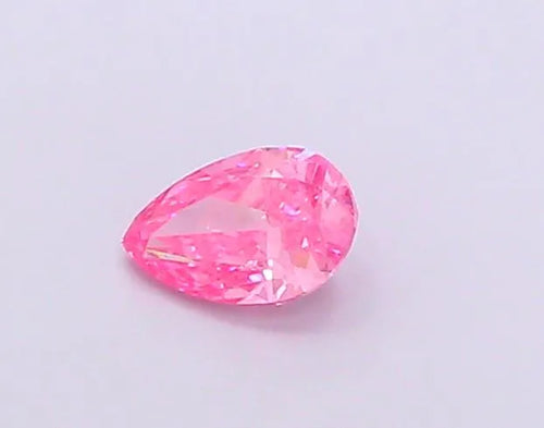 0.52ct Pear Lab Grown Diamond (Colour Fancy Vivid Pink, Clarity VS2, IGI Certified)