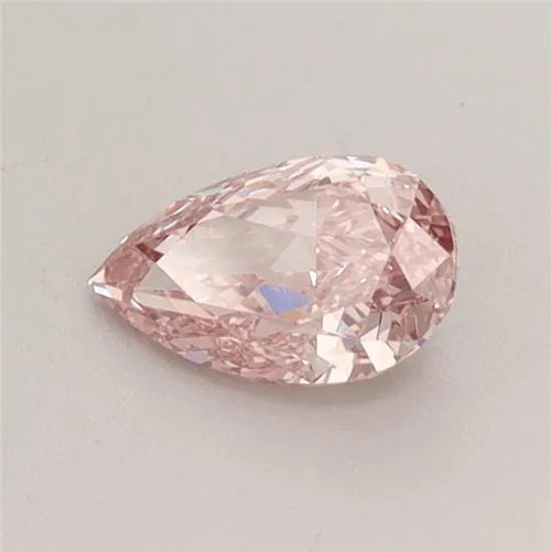 0.56ct Pear Lab Grown Diamond (Colour Fancy Vivid Brownish Pink, Clarity VS1, IGI Certified)
