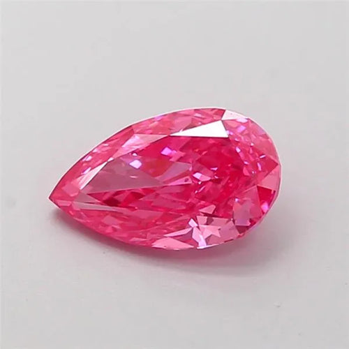 0.58ct Pear Lab Grown Diamond (Colour Fancy Vivid Pink, Clarity VS2, IGI Certified)