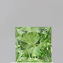 0.58ct Princess Lab Grown Diamond (Colour Fancy Vivid Green, Clarity VS1, IGI Certified)