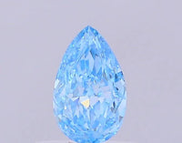 0.61ct Pear Lab Grown Diamond (Colour Fancy Vivid Blue, Clarity VVS2, IGI Certified)