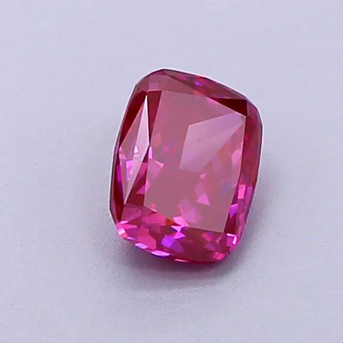 0.62ct Cushion brilliant Lab Grown Diamond (Colour Fancy Vivid Purple Pink, Clarity VS2, IGI Certified)