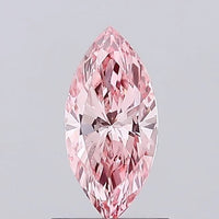 0.62ct Marquise Lab Grown Diamond (Colour Fancy Vivid Pink, Clarity VS1, IGI Certified)