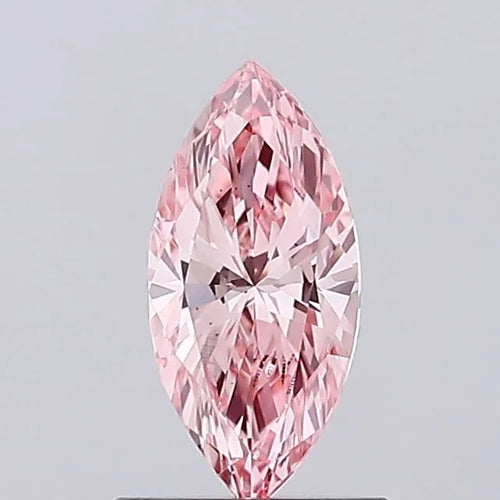 0.62ct Marquise Lab Grown Diamond (Colour Fancy Vivid Pink, Clarity VS1, IGI Certified)