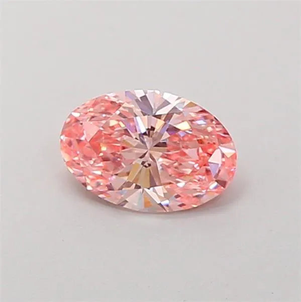 0.71ct Oval Lab Grown Diamond (Colour Fancy Intense Pink, Clarity VS1, IGI Certified)