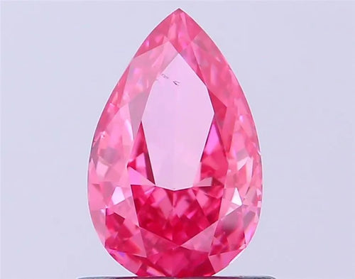 0.76ct Pear Lab Grown Diamond (Colour Fancy Vivid Pink, Clarity VS2, IGI Certified)