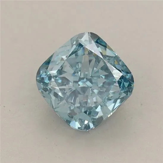 0.80ct Cushion modified Lab Grown Diamond (Colour Fancy Vivid Blue, Clarity VS1, IGI Certified)