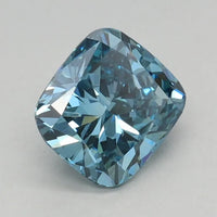 0.80ct Cushion modified Lab Grown Diamond (Colour Fancy Vivid Blue, Clarity VVS2, IGI Certified)