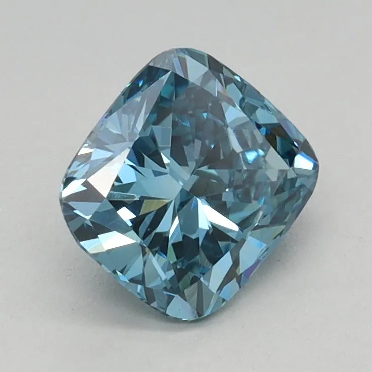0.80ct Cushion modified Lab Grown Diamond (Colour Fancy Vivid Blue, Clarity VVS2, IGI Certified)