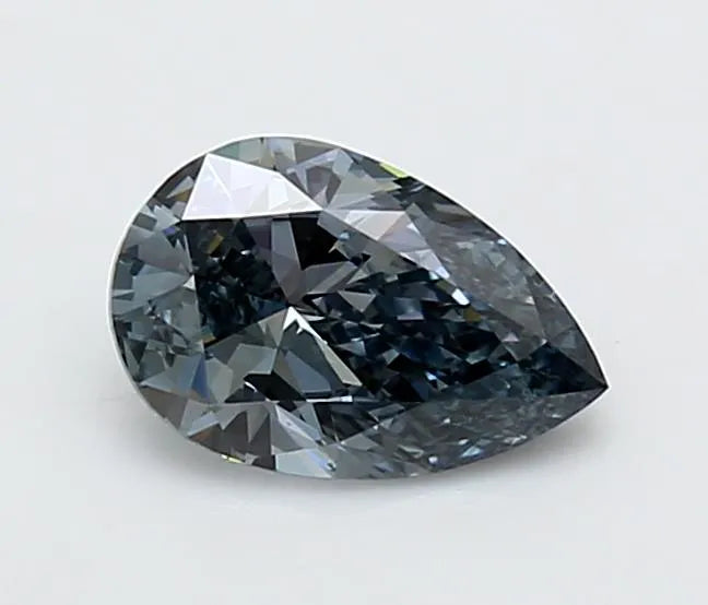 0.80ct Pear Lab Grown Diamond (Colour Fancy Gray Blue, Clarity VVS1, IGI Certified)