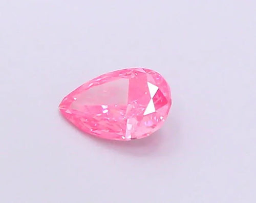 0.86ct Pear Lab Grown Diamond (Colour Fancy Vivid Pink, Clarity VS2, IGI Certified)