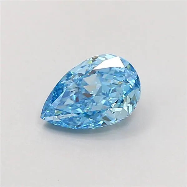 0.93ct Pear Lab Grown Diamond (Colour Fancy Vivid Blue, Clarity VS1, IGI Certified)