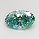 1.00ct Oval Lab Grown Diamond (Colour Fancy Vivid Green, Clarity VVS2, IGI Certified)