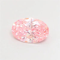 1.00ct Oval Lab Grown Diamond (Colour Fancy Vivid Pink, Clarity VS1, IGI Certified)
