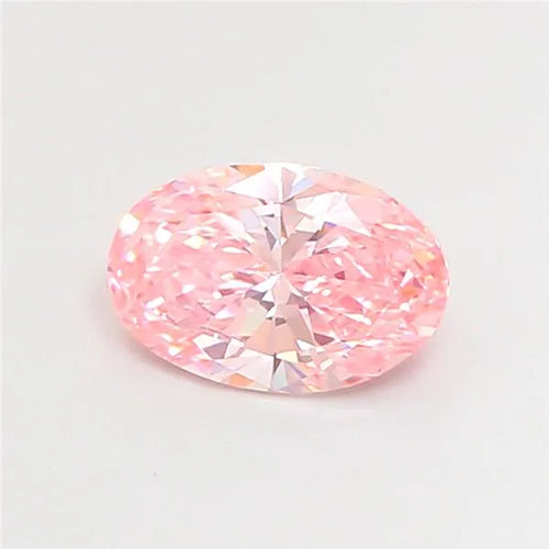 1.00ct Oval Lab Grown Diamond (Colour Fancy Vivid Pink, Clarity VS1, IGI Certified)