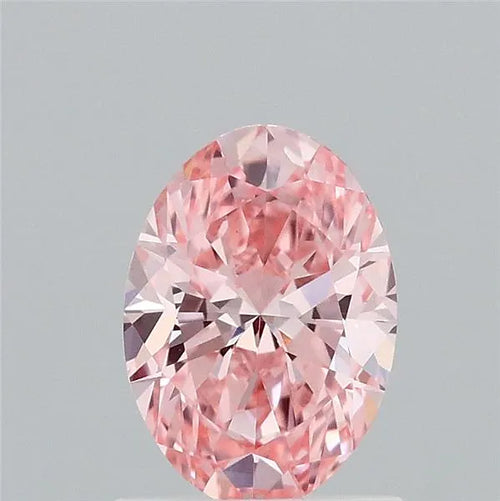 1.00ct Oval Lab Grown Diamond (Colour Fancy Vivid Pink, Clarity VVS2, IGI Certified)