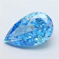 1.00ct Pear Lab Grown Diamond (Colour Fancy Vivid Blue, Clarity SI1, IGI Certified)